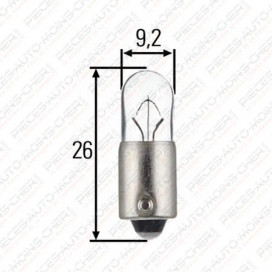 LAMPE T8/4 (24V 4W BA9S)