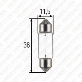 LAMPE C11 (12V 5W S8.5)