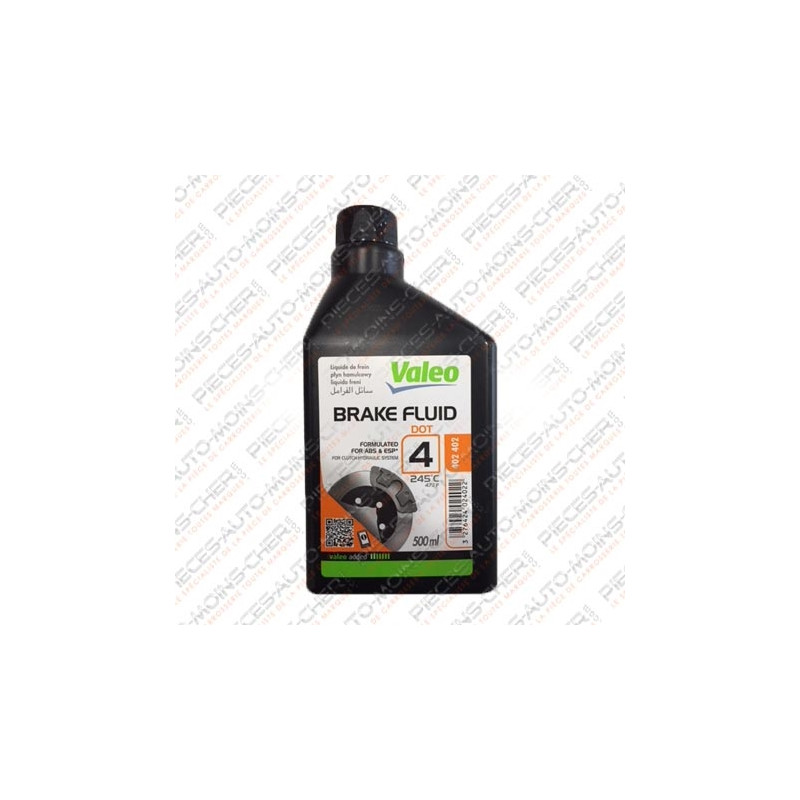 Liquide de frein Dot 4+ Valeo 500 ml - Feu Vert