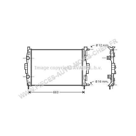 RADIATEUR MEGANE LL 2.0 I / 1.5 DCI 09/02-