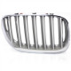 GRILLE CALANDRE AVD CONTOUR CHROME/ LAMELLES TITANE E53 X5 12/03