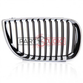 GRILLE CALANDRE AVANT DROIT NOIRE/CHROME E87 SERIE 1 09/04 - 04/07