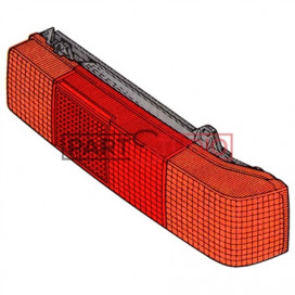 FEU ARRIERE DROIT ROSE/ROUGE (SPORTING) CINQUECENTO 07/92 - 06/98
