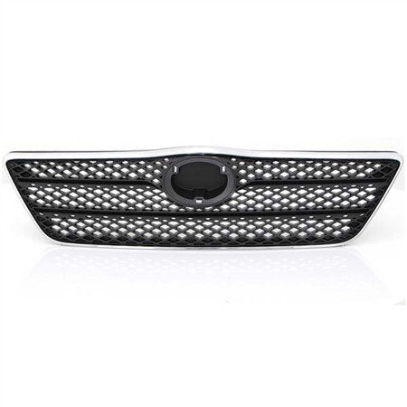 GRILLE DE CALANDRE NOIRE/CHROME 3/5 PORTES COROLLA 02/02-05/04