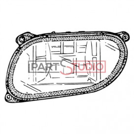 ANTIBROUILLARD GAUCHE H3 OVALE ALFA 145 08/94 - 09/00