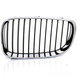 GRILLE CALANDRE GAUCHE NOIRE ET CHROMÉE E87 DEPUIS LE 05/07