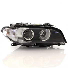 PHARE DROIT H7+H7 ELECTRIQUE + FEU BLANC (fond noir)