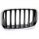 GRILLE CALANDRE AVG NOIRE+CHROME X5 E70 12/06-03/10