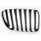 GRILLE CALANDRE AVD NOIRE ET CHROME X1 07/09-06/12