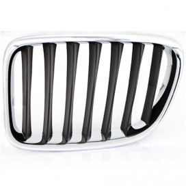 GRILLE CALANDRE AVANT GAUCHE NOIRE ET CHROME X1 07/09 - 06/12