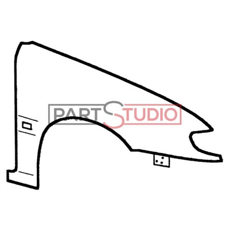 AILE AVD + TROU REPETITEUR SANS ELARGISSEUR SAXO 03/96-08/99