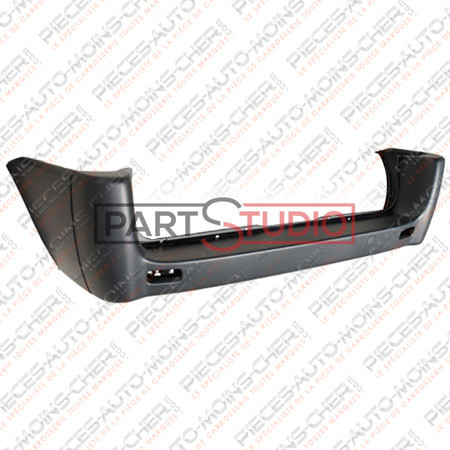 PARE-CHOCS ARRIERE NOIR CHASSIS COURT SCUDO DEPUIS LE 12/06