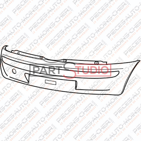 PARE-CHOCS ARRIERE NOIR PUNTO 10/99 - 05/03
