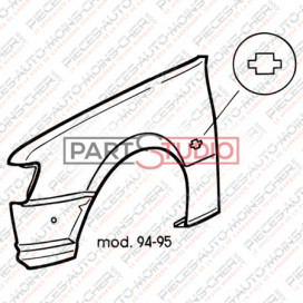 AILE AVANT GAUCHE (CLIGNOTANT OVALE) FIESTA 01/94 - 08/95