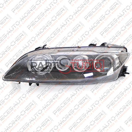 PHARE GAUCHE H1+H1+H3 FOND BRONZE AVEC MAZDA 6 07/05-01/08