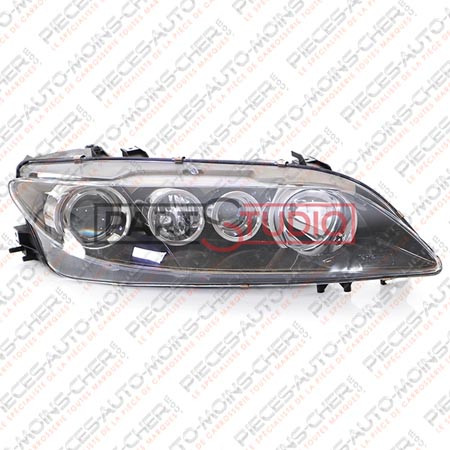 PHARE DROIT H1+H1+H3 FOND BRONZE AVEC MAZDA 6 07/05-01/08