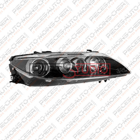 PHARE DROIT ELECTRIQUE H1+H1 (FOND NOIR) MAZDA 6 07/05 - 01/08