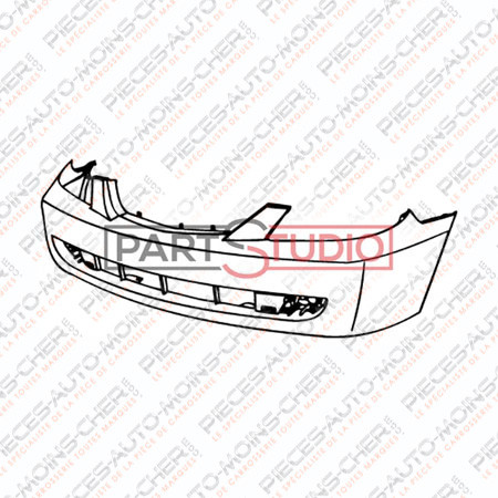 PARE-CHOCS AVANT +ANTIBROUILLARD MAZDA 323 BJ DEPUIS LE 11/00