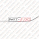 CHROME DE BANDEAU AVANT GAUCHE W210 09/99 - 06/02