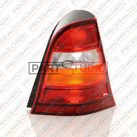 FEU ARRIERE DROIT ORANGE/ROUGE CLASSIC W168 09/97-02/05
