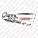 PARE-CHOCS AVANT (SANS LAVE PHARE) ML W163 09/98 - 08/01