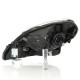 PHARE DROIT ELECTRIQUE (FOND CHROME) KANGOO DEPUIS LE 07/07