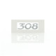 MONOGRAMME "308" SUR HAYON 308 DEPUIS LE 05/11