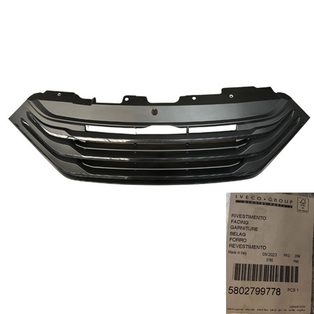 CALANDRE IVECO DAILY NOIRE + CHROME