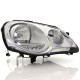 PHARE D H7+H1 ELEC ( fond chrome sauf gti /montage hella )POLO 06/05+