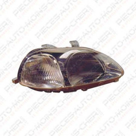 PHARE DROIT H4 FOND NOIR MANUEL/ELECTRIQUE CIVIC 11/95 - 10/98