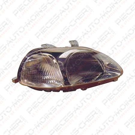 PHARE D H4 FOND NOIR MANUEL/ELEC (5 portes) CIVIC 11/95-10/98