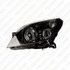 PHARE GAUCHE H7+H1 ELECTRIQUE FOND NOIR (GTC) ASTRA DEPUIS 02/04