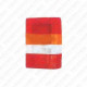 FEU ARRIERE DROIT ROUGE/ORANGE/BLANC J9 01/80 - 01/9