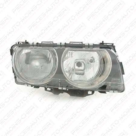 PHARE AVANT DROIT H7+H1 FOND CLAIR E38 SERIE7 10/94-08/98