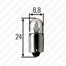 LAMPE T8/3 (24V 2W BA9S)