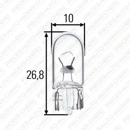 LAMPE W10/3 (24V 3W R10)