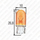 LAMPE WY5W (12V 5W W2.1X9.5D)